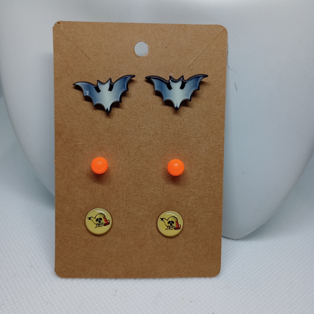 Halloween Stud Earrings Party Spooky Charm Festive Casual Fall Gift Set Holiday